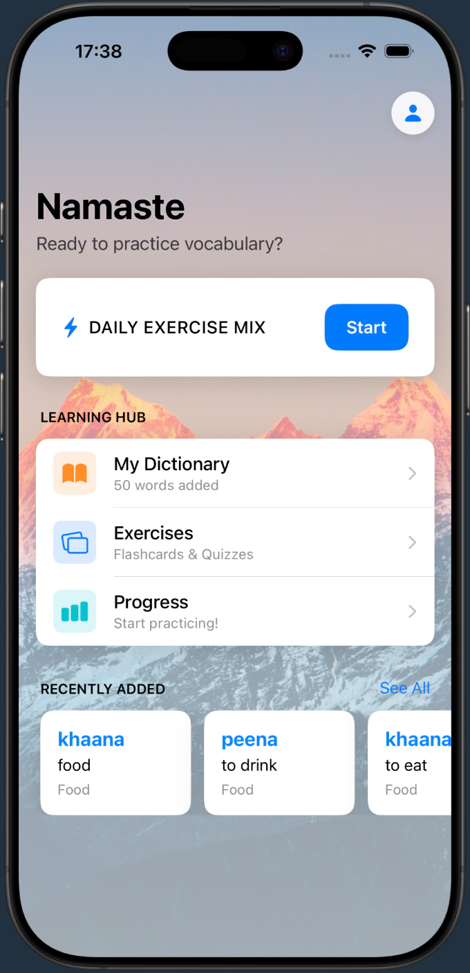 Mera home dashboard