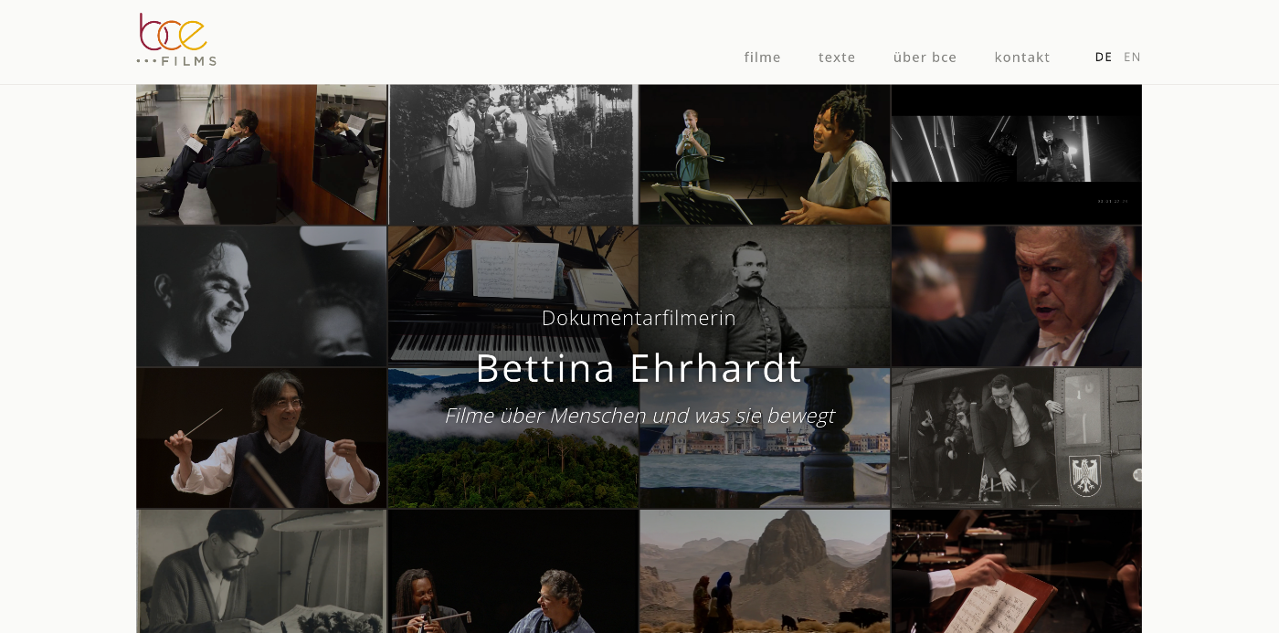 bce films & more website homepage